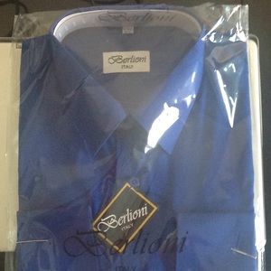 Berlioni Italy bottom down formal dress shirt